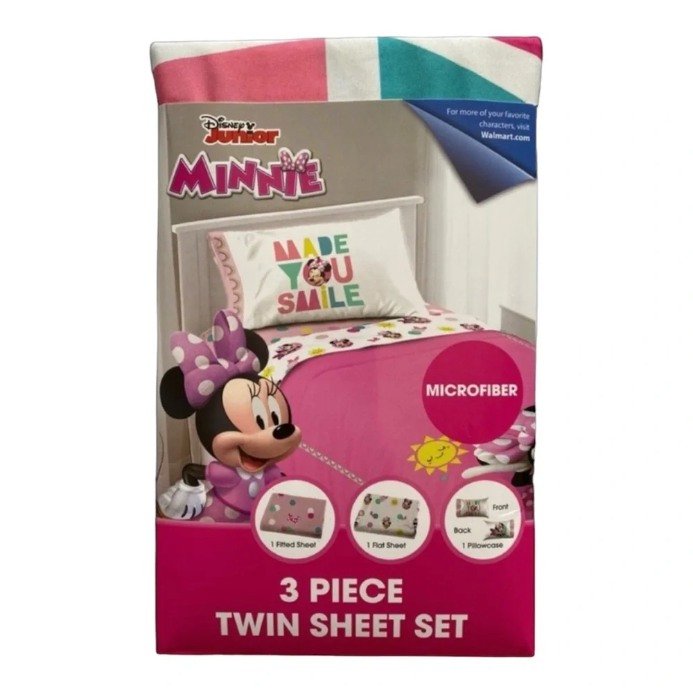 MINNIE‎ 3 Piece Twin Microfiber Sheet Set
